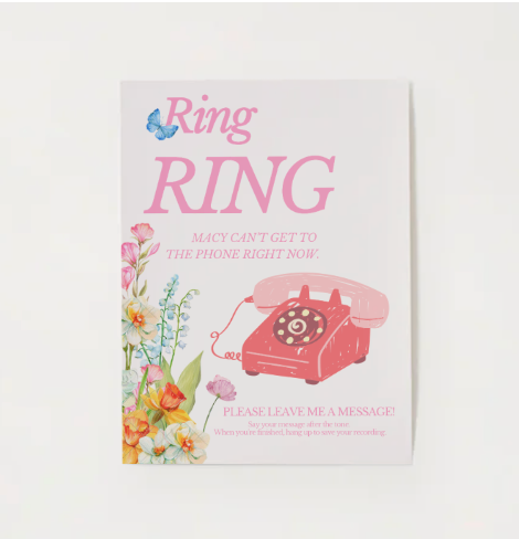 "Ring Ring" Telephone Template